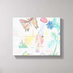 Obra de arte de niños personalizados, juguete de d