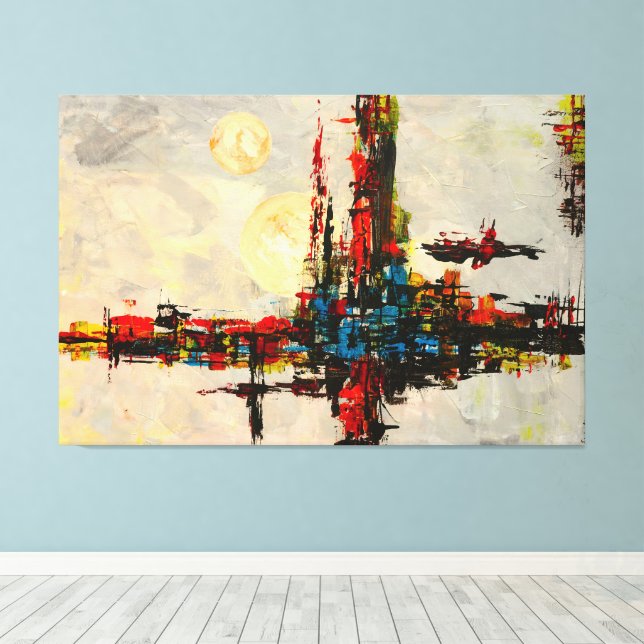 Obra de arte de sueño abstracto (Insitu (piso de madera))