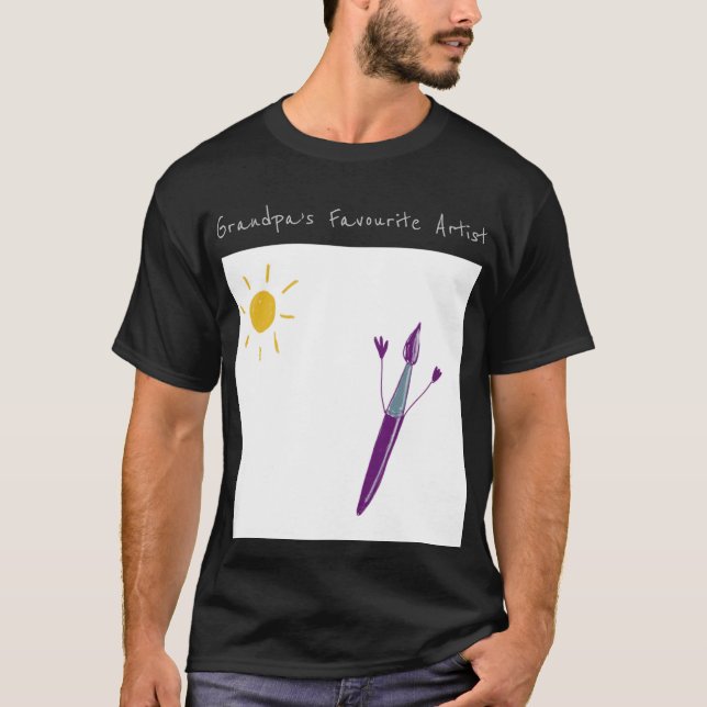 Obra de arte de tu hijo para la camiseta del abuel (Anverso)