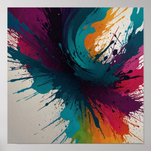 Obra de arte elegante pintada a mano