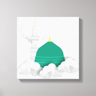 Obra de arte en lienzo islámico de Madina