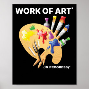 Obra de arte en progreso artista perfecto