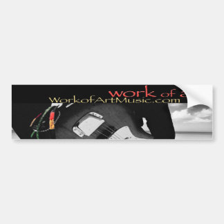 Obra de arte la pegatina para el parachoques