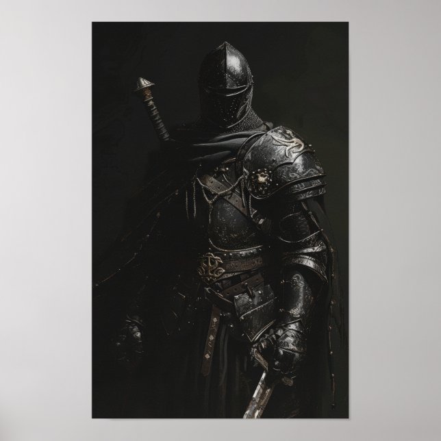 Obra de arte medieval de Poster Knight - Realista  (Frente)