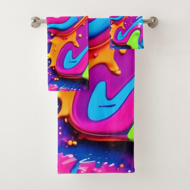 Obra de arte Neon Glow Liquid Splatter (In situ)