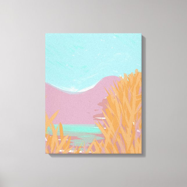 Obra de arte original contemporánea "El lago" (Anverso)