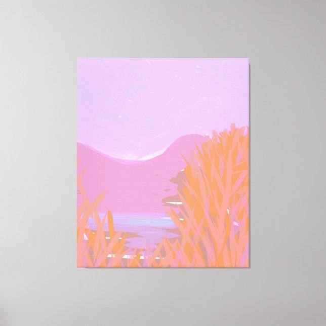 Obra de arte original contemporánea "El lago" (Anverso)