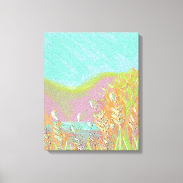 Obra de arte original contemporánea "El lago" (Anverso)