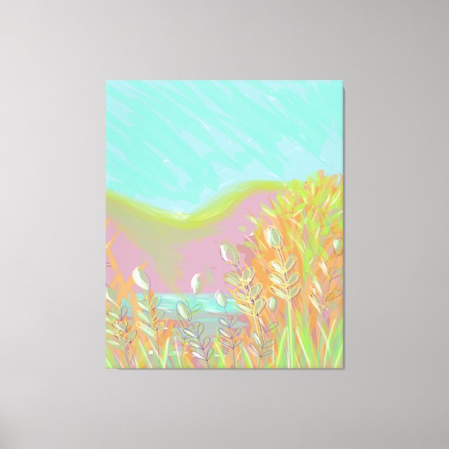 Obra de arte original contemporánea "El lago" (Anverso)