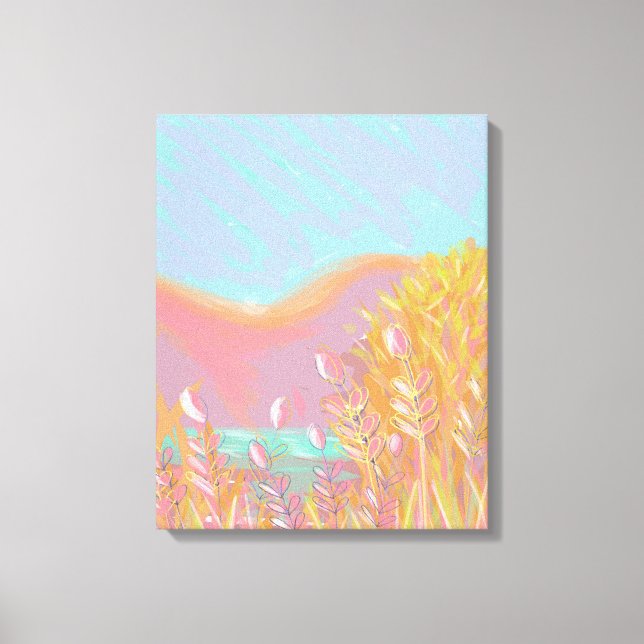 Obra de arte original contemporánea "El lago" (Anverso)