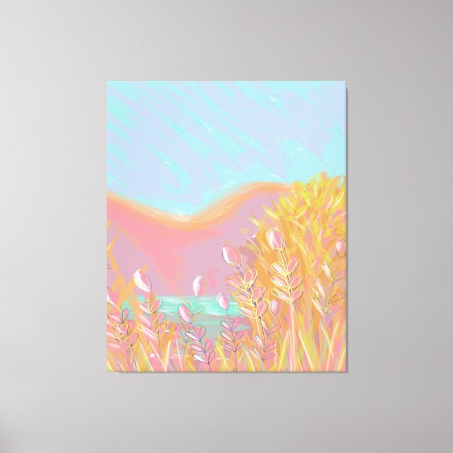 Obra de arte original contemporánea "El lago" (Anverso)