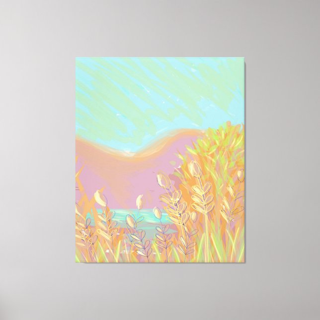 Obra de arte original contemporánea "El lago" (Anverso)