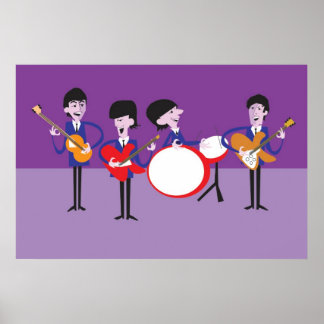 Obra de arte original inspirada en Fab Four