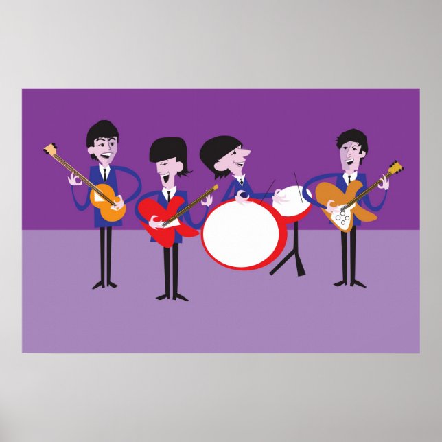 Obra de arte original inspirada en Fab Four (Frente)