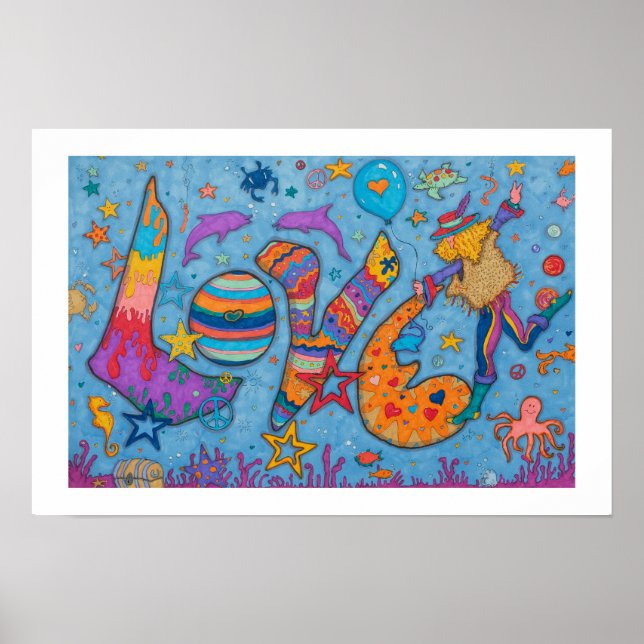 Obra de arte original "Love" de Cindy Higby (Frente)