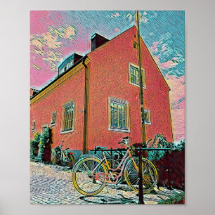 Obra de arte para ciclismo retro