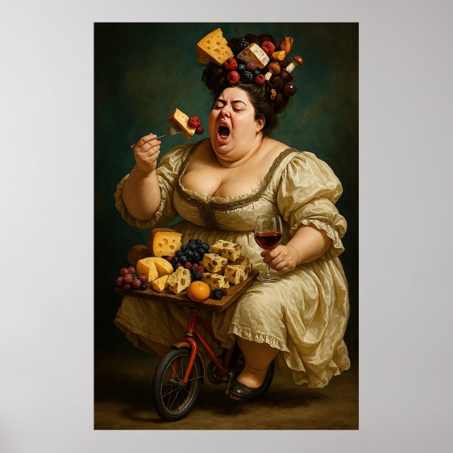 Obra de arte surrealista "Tread Lightly, Eat Heavi (Frente)