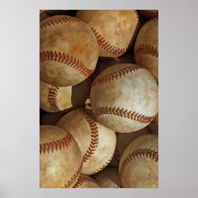 Obra de arte única de béisbol (Frente)