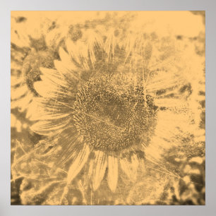 Obra de arte virgen de la pintura de girasol #2 -