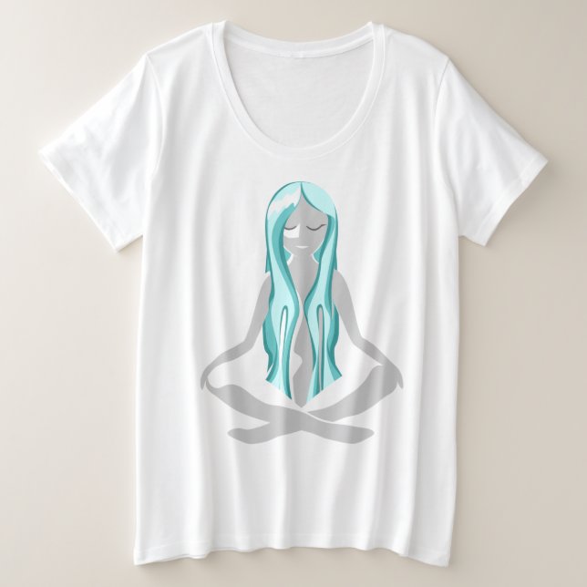 Obra de Ilustracion meditadora elegante y serena (Anverso del diseño)
