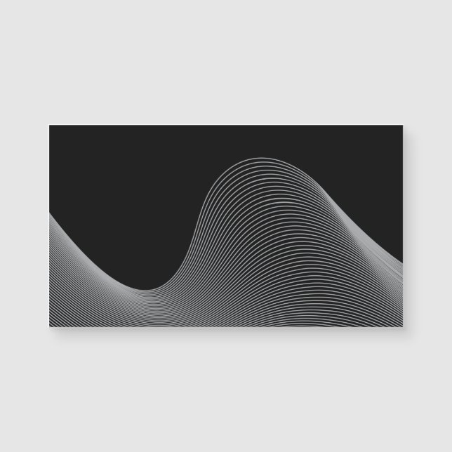 Obra de ondas elegante, moderna y futurista (Anverso)
