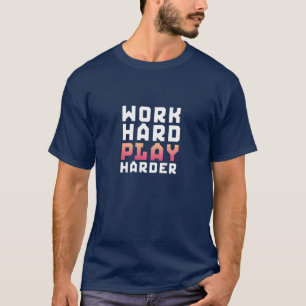 Obra duro para jugar con la camiseta de los jugado
