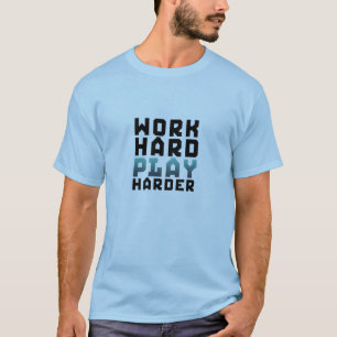Obra duro para jugar con la camiseta de los jugado