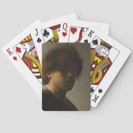 Obra maestra de arte famoso sobre cartas de juego,