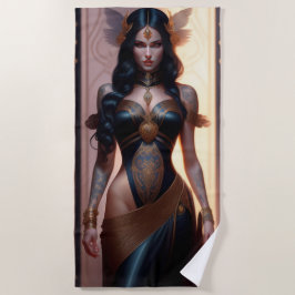 obra maestra de una toalla de playa chica de gótic