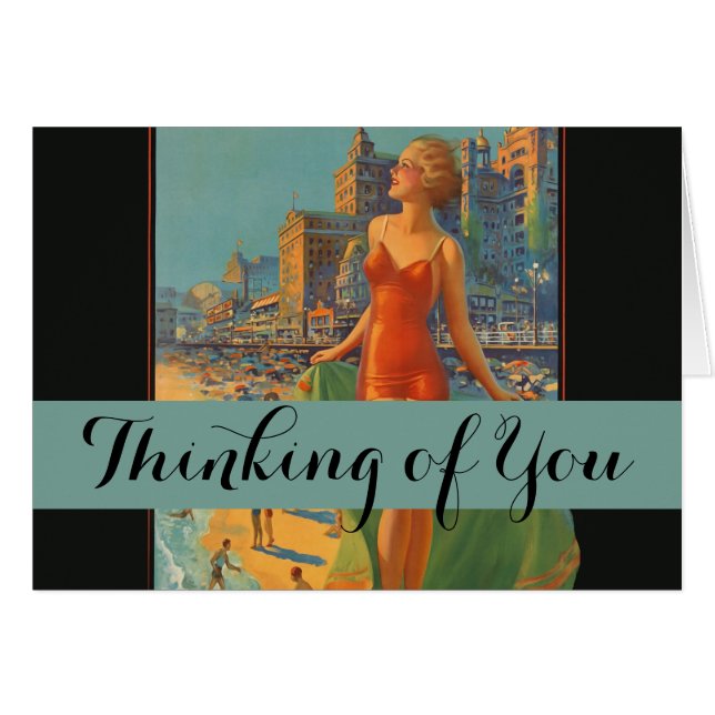 Obras de arte antiguas de la belleza de la playa d (Anverso (Horizontal))