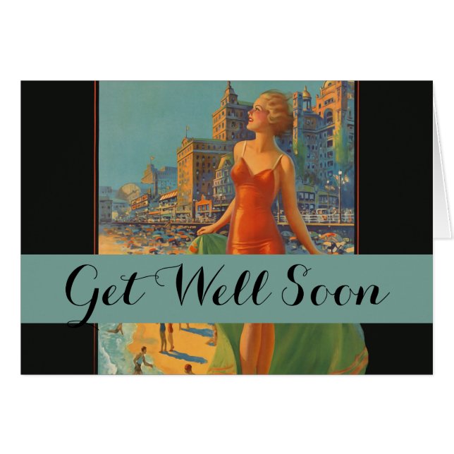 Obras de arte antiguas de la belleza de la playa d (Anverso (Horizontal))