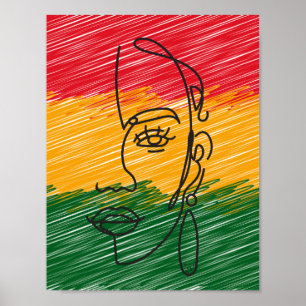 Obras de arte culturales de color negro