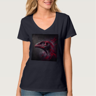 Obras de arte de camisetas de cuello V para mujere