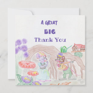 Obras de arte de niños personalizados, dos ratones