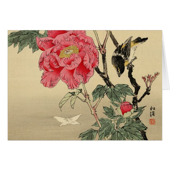 Observación de pájaros una mariposa (Anverso (Horizontal))