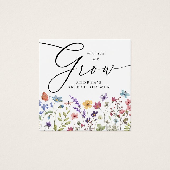 Observarme crecer Bloom Bridal Shower Favor Gift E (Anverso)