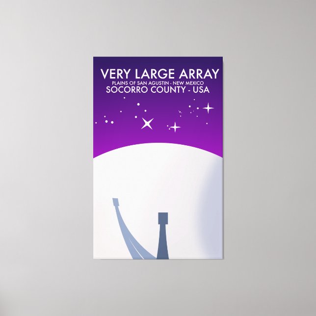 Observatorio espacial Very Large Array arte espaci (Anverso)