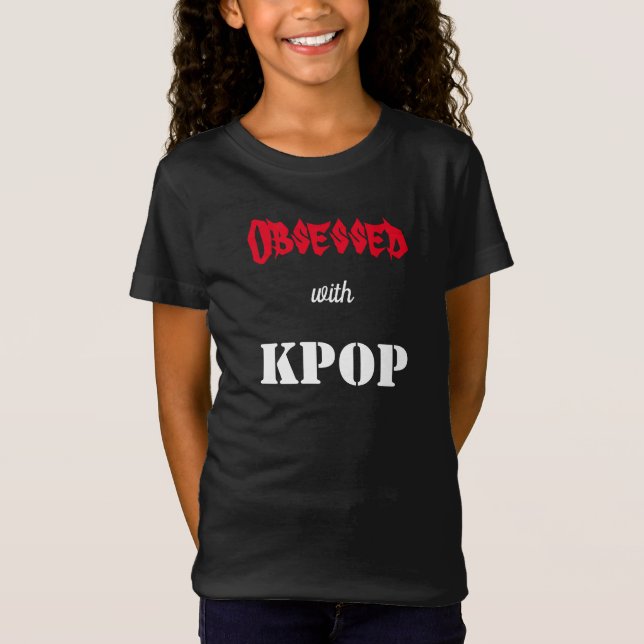 Obsesionado con la camiseta KPOP (Anverso)