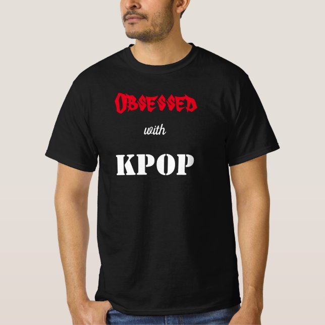 Obsesionado con la camiseta KPOP (Anverso)