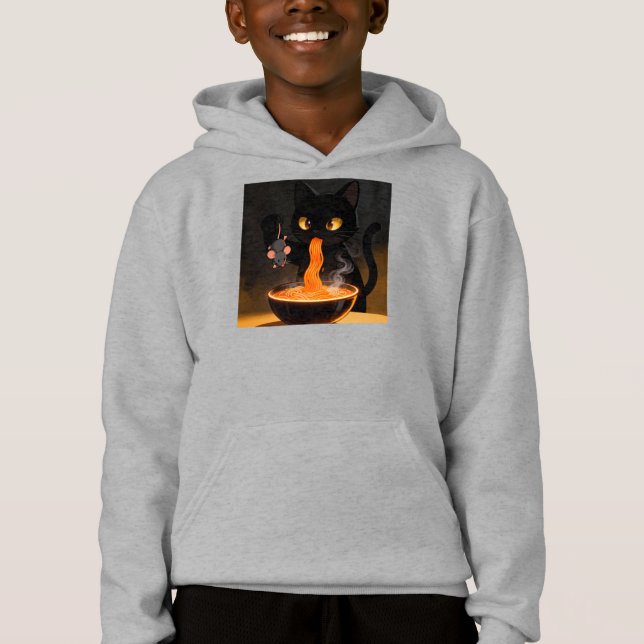 Obsidian Cat & Daring Mouse – Midnight Ramen Feast (Anverso)