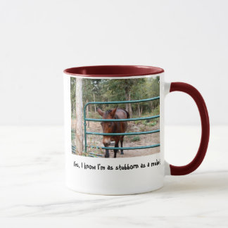 Obstinado como taza del campanero de la mula