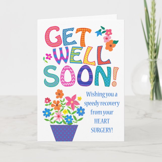 Obtén Cirugía Cardíaca con Tarjeta de Flores Brill (Anverso)