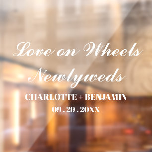 Obtén información con Pegatinas de coches de boda 