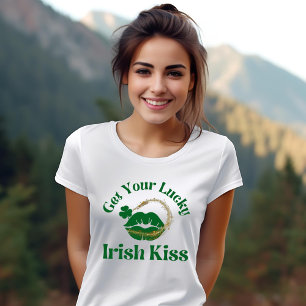 Obtén tu suertuda camiseta de una mujer irlandesa