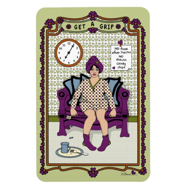 Obtén Un Imán De Refrigerador Grip_A_4x6 (Vertical)