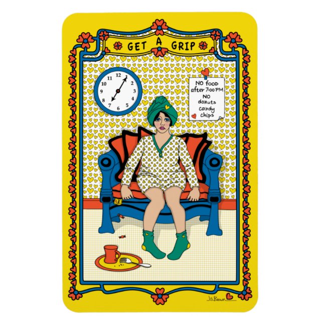 Obtén Un Imán De Refrigerador Grip_B_4x6 (Vertical)