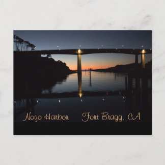 Obtén una postal del puerto de Noyo en Fort Bragg,