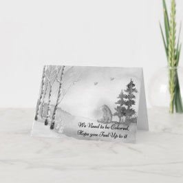 Obtén una tarjeta de Coloración para el niño.