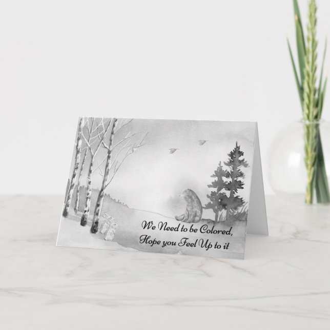 Obtén una tarjeta de Coloración para el niño. (Anverso)