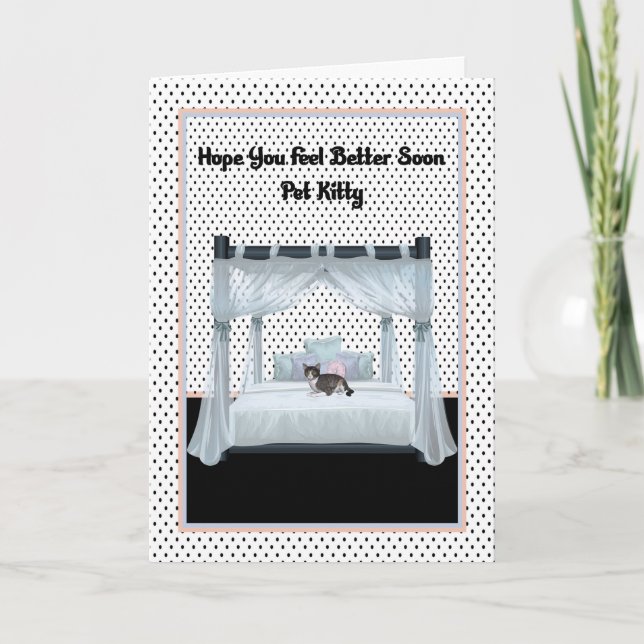 Obtén una tarjeta para el gato Mascota (Anverso)